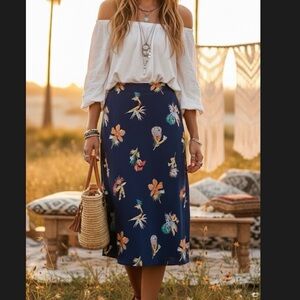 Madewell Atrium midi skirt